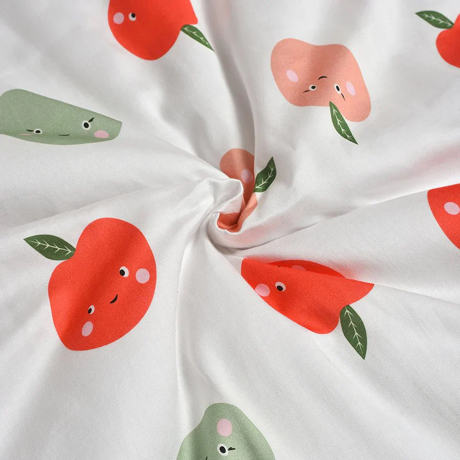 Fruits Greenish Cot Woven Comforter - Image 8