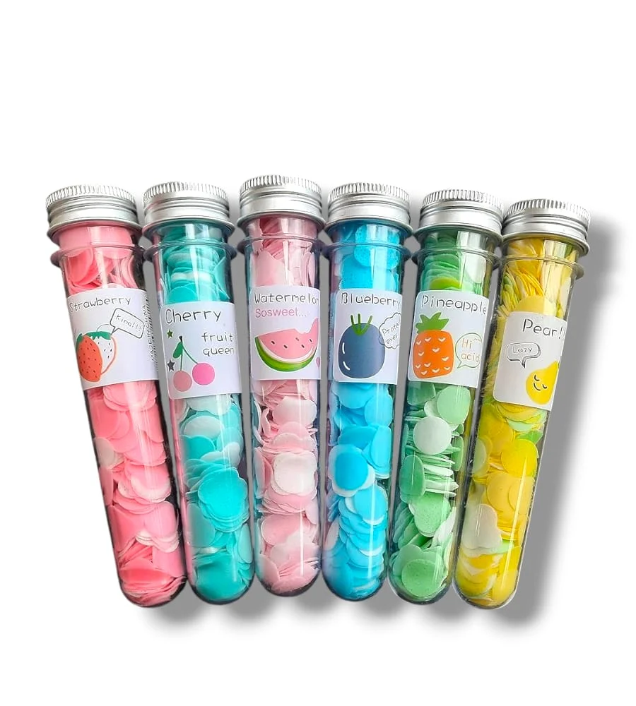 FruityClean: Set of 3 Cute Travel-Friendly Hand Soap Paper Flake Tubes – Perfect for On-the-Go Hygiene - Image 8