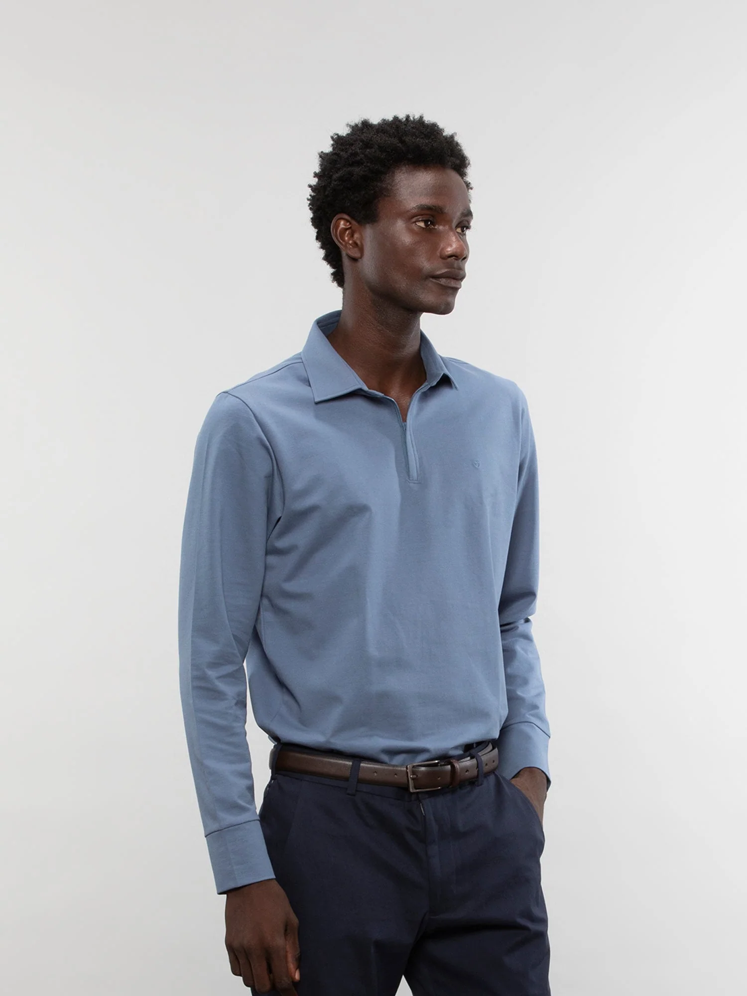 Full-sleeve performance polo - Image 2
