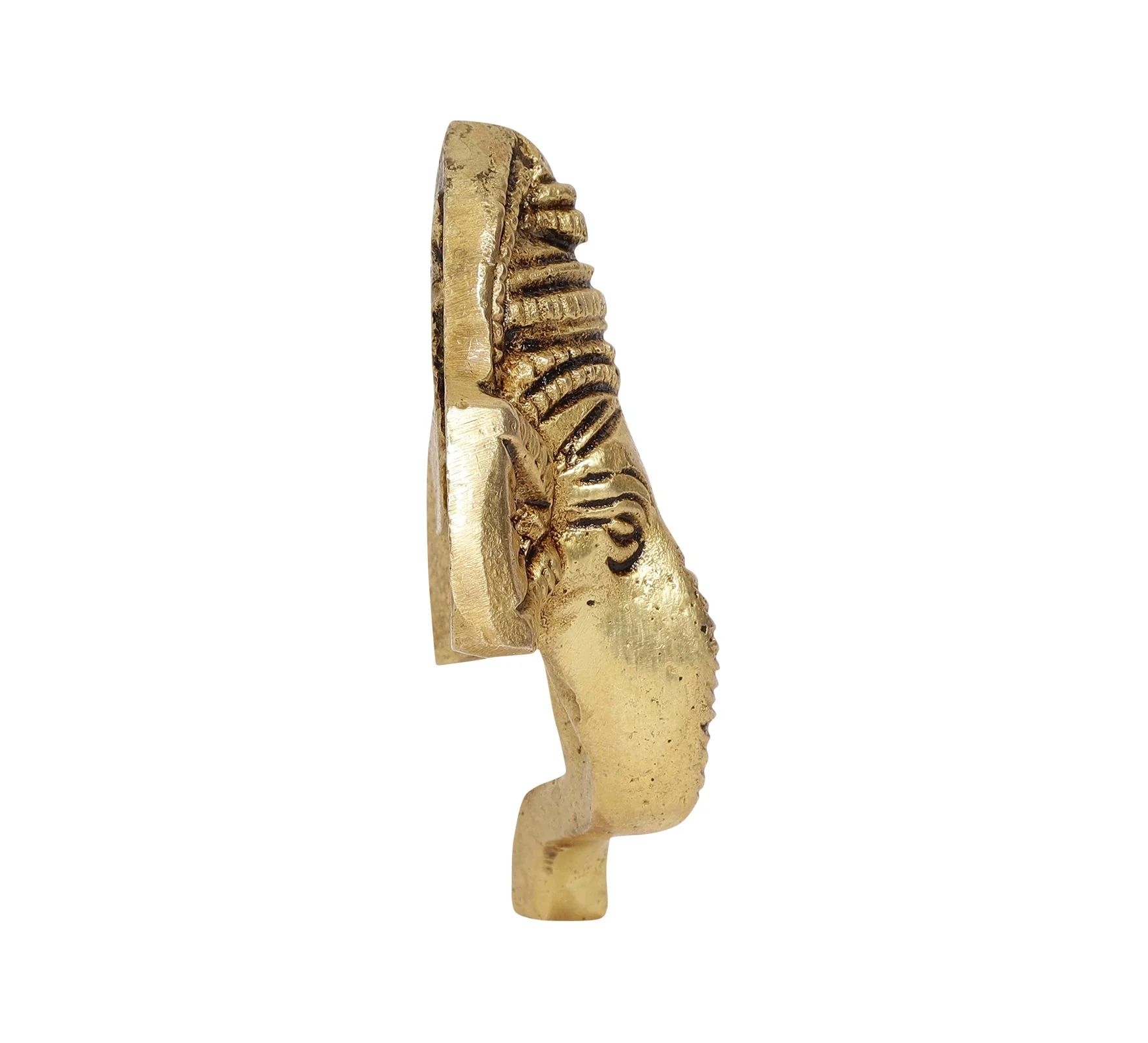 Ganesha Trunk Wall Hanging Idol | 100% Pure Brass | Antique Finish - Image 9