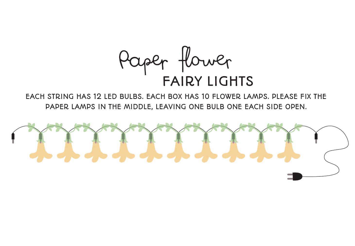 Ganpati Decor Combo Saver 3 - DIY Ganpati + White  Flower Fairy Lights + 2 Banana Trees - Image 15