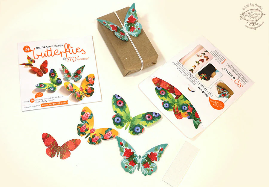 Ganpati Decor Combo Saver 6 - DIY Ganpati + 24 Colourful Butterflies + 2 Banana Trees - Image 12