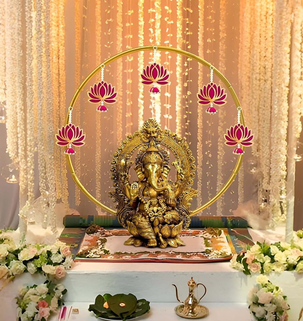 Ganpati Lotus Decoration - Image 7