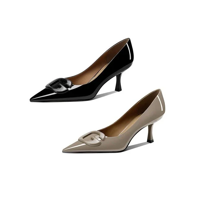 Genome Kitten Heel Pumps -SL - Image 5