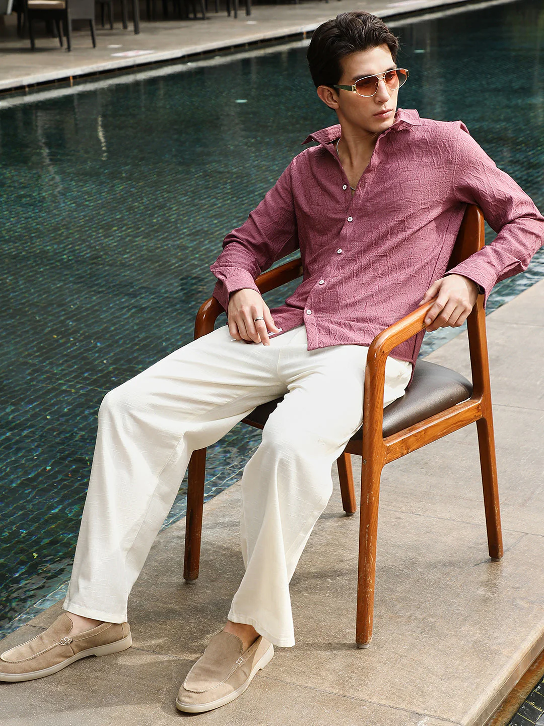 Geo-Abstract Jacquard Shirt - Image 6