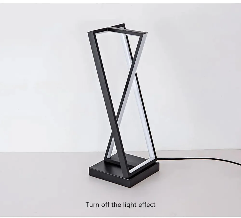 Geomatry style metal table lamp - Image 4