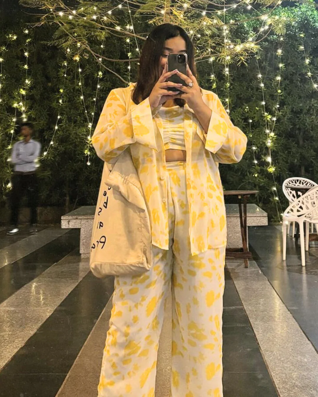 Georgette Printed 2 piece Shirt and Pant Coord Set - Image 2