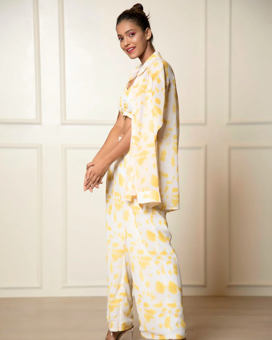 Georgette Printed 2 piece Shirt and Pant Coord Set - Image 10