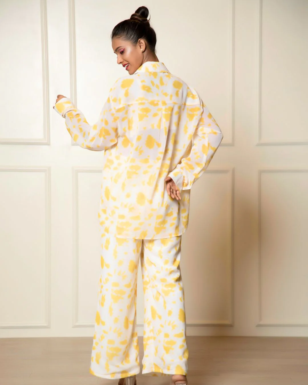 Georgette Printed 2 piece Shirt and Pant Coord Set - Image 9