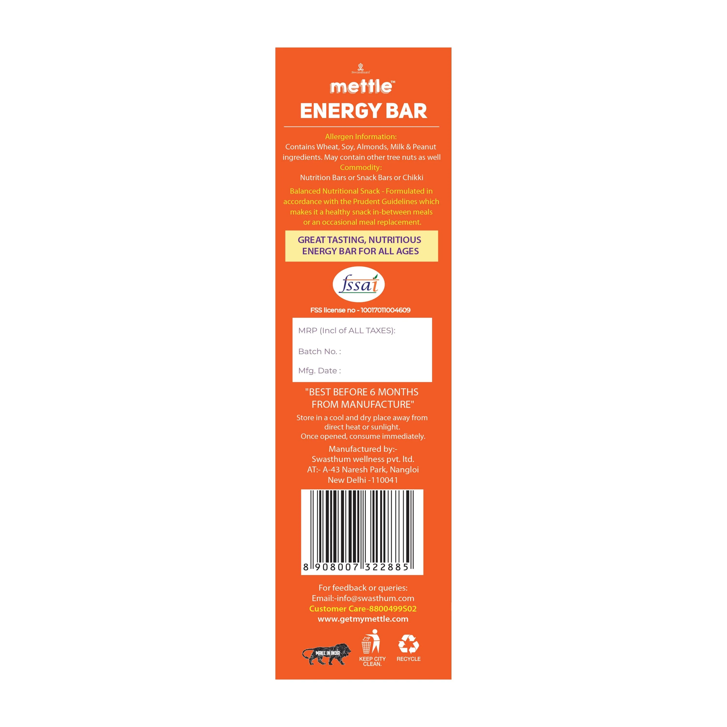 GetmyMettle Energy Bar( Pack of 1) - Image 4