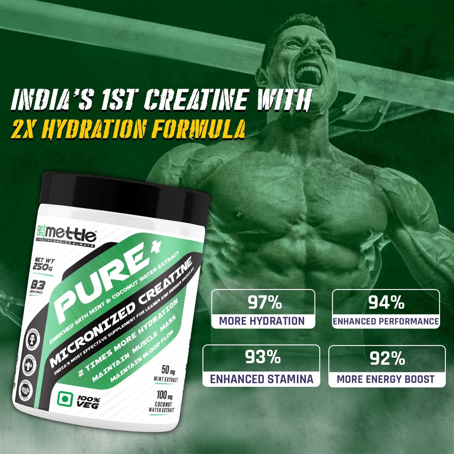 GetmyMettle Pure+ Micronized Creatine - Image 3