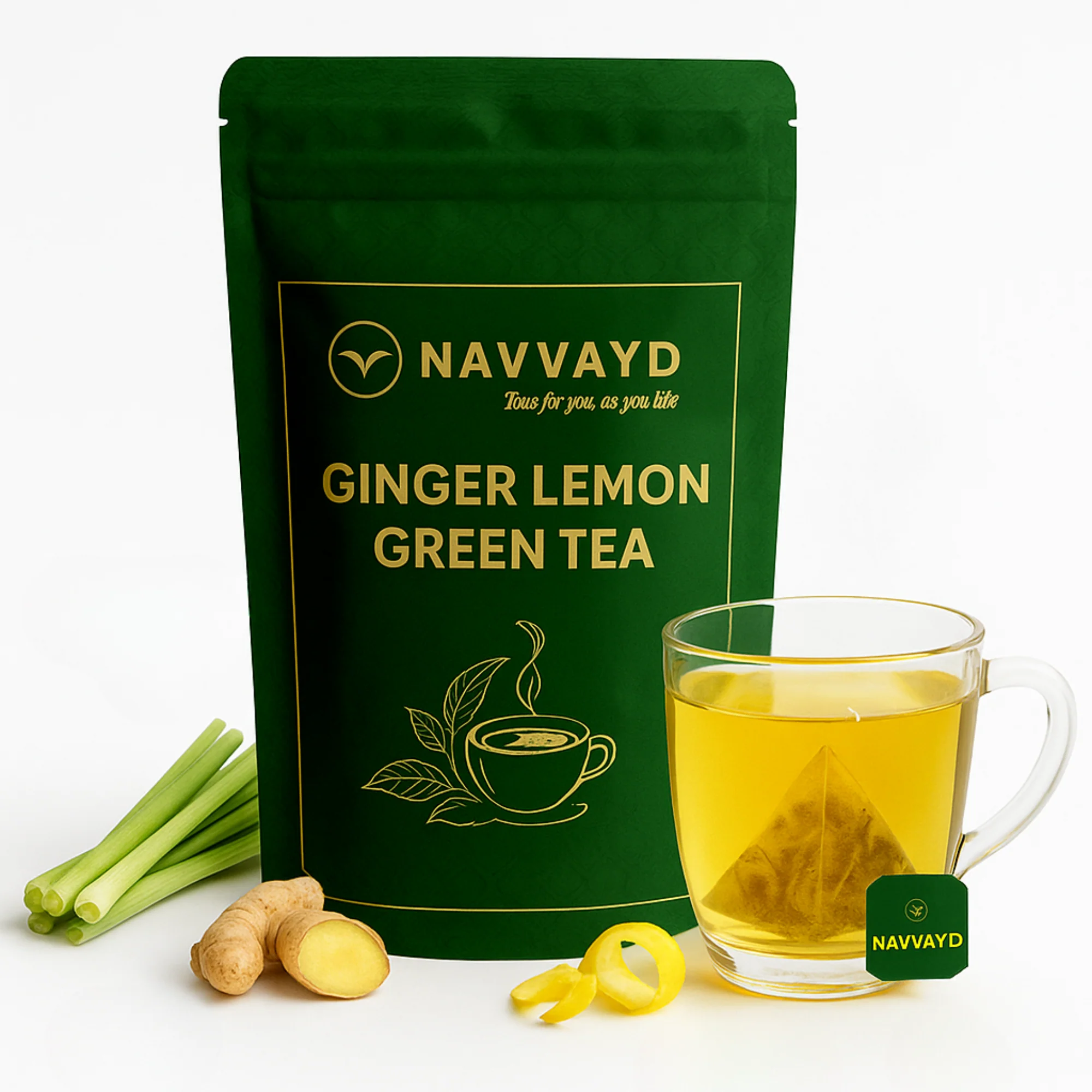 Ginger Lemon Green Tea - Teabags - Image 7