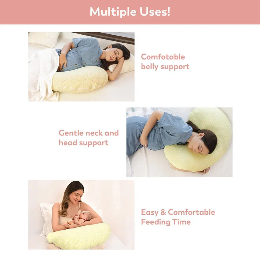 Gingham Contour Body Pregnancy Pillow - Image 8