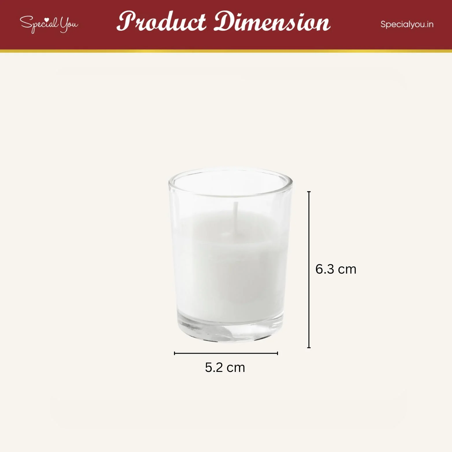Glass Scented Candles for Home Decor, Home Fragrance Candles Set of 6 (White & Yellow) - Image 4