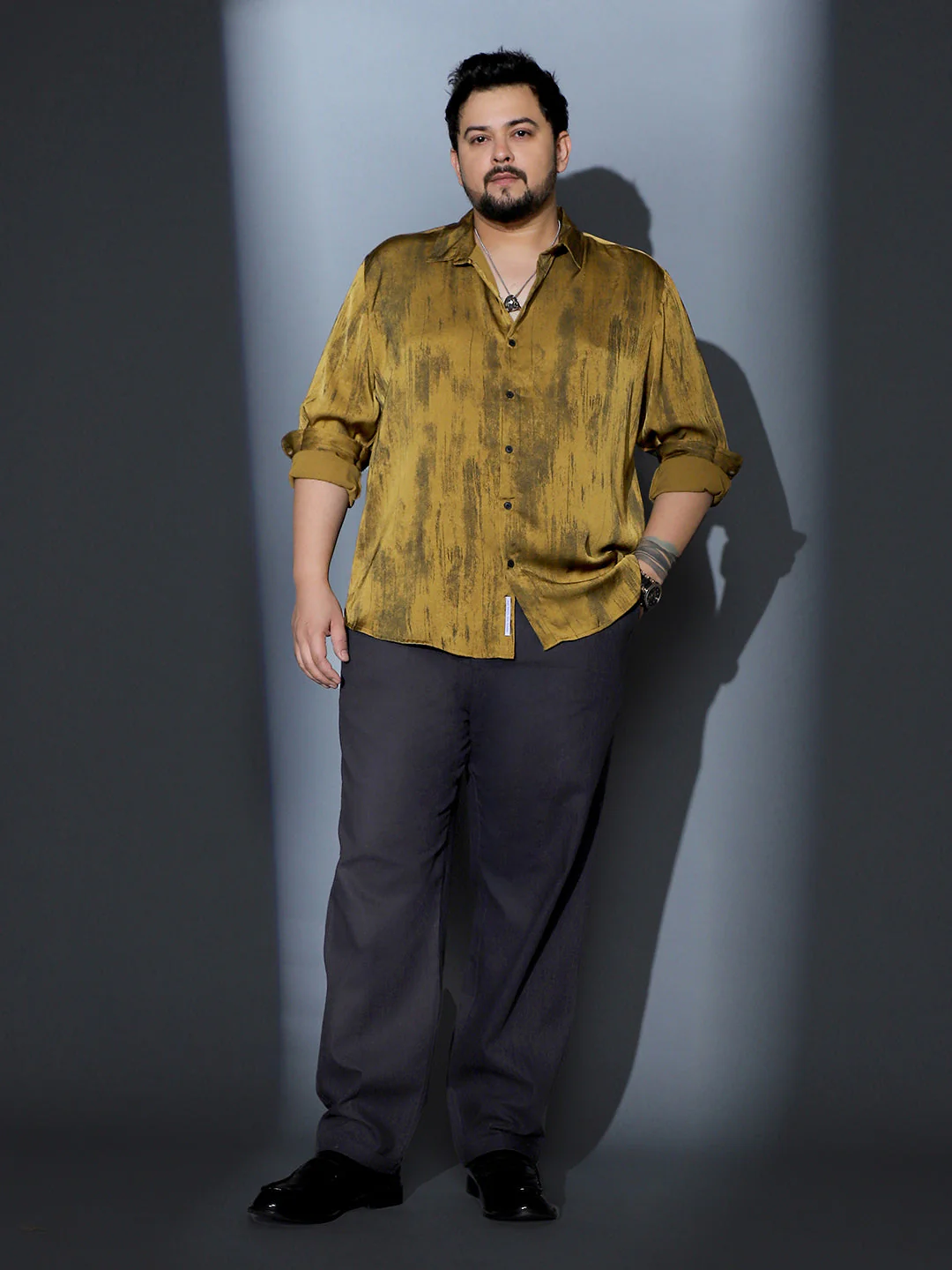 Gleaming-Grazed Satin Shirt - Image 5