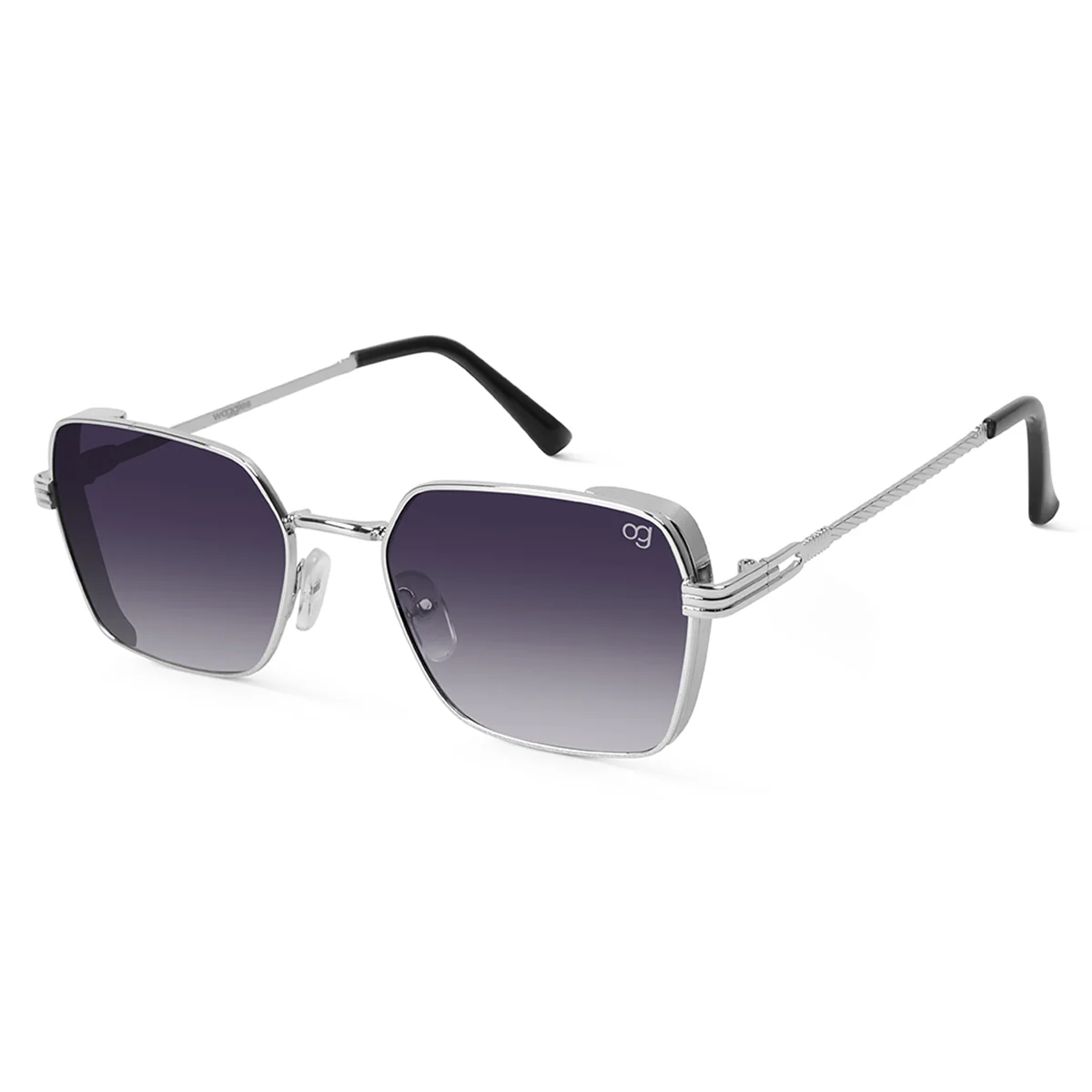 Glockshade Black Rectangle Sunglasses