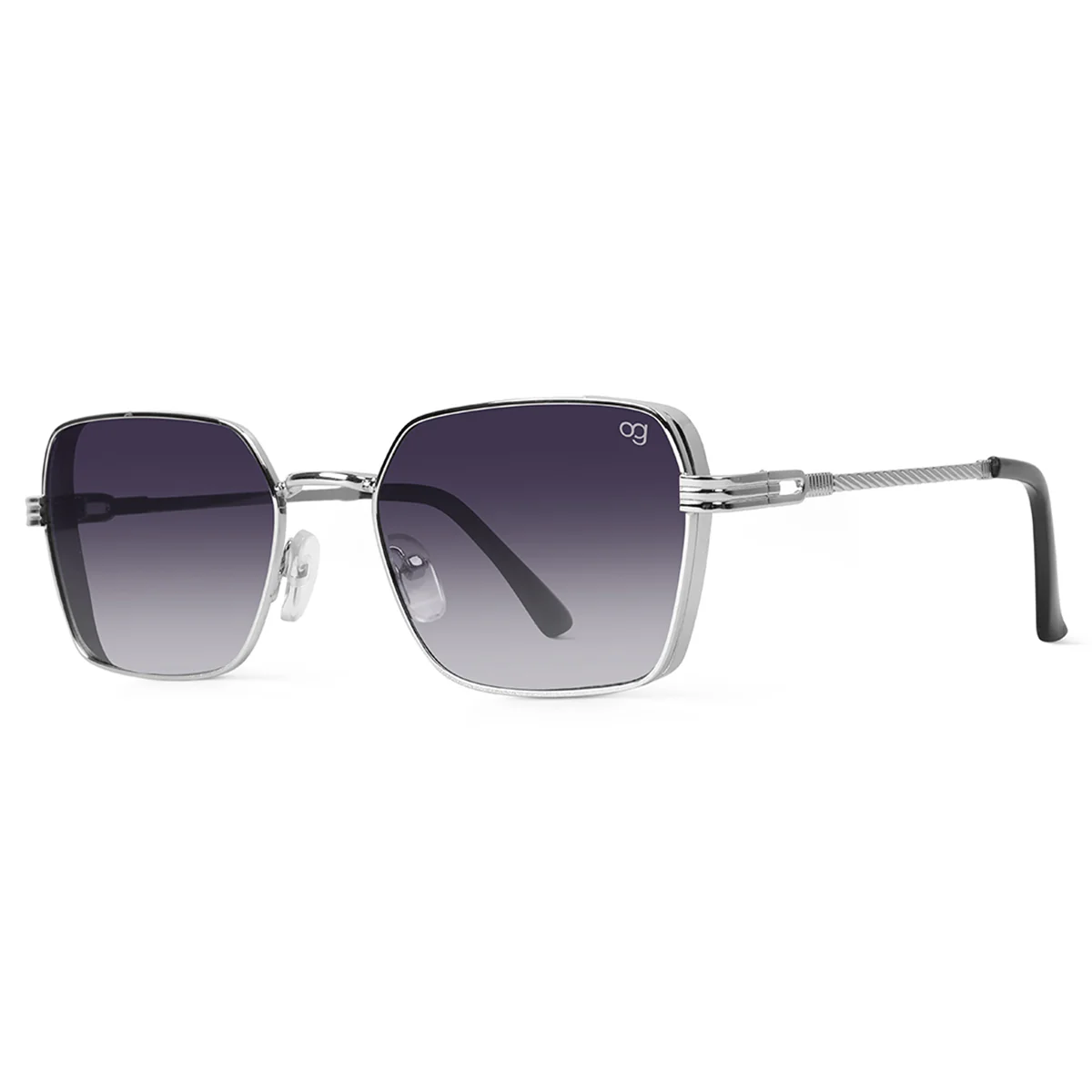 Glockshade Black Rectangle Sunglasses - Image 4
