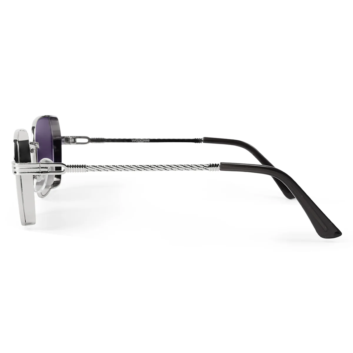Glockshade Black Rectangle Sunglasses - Image 5