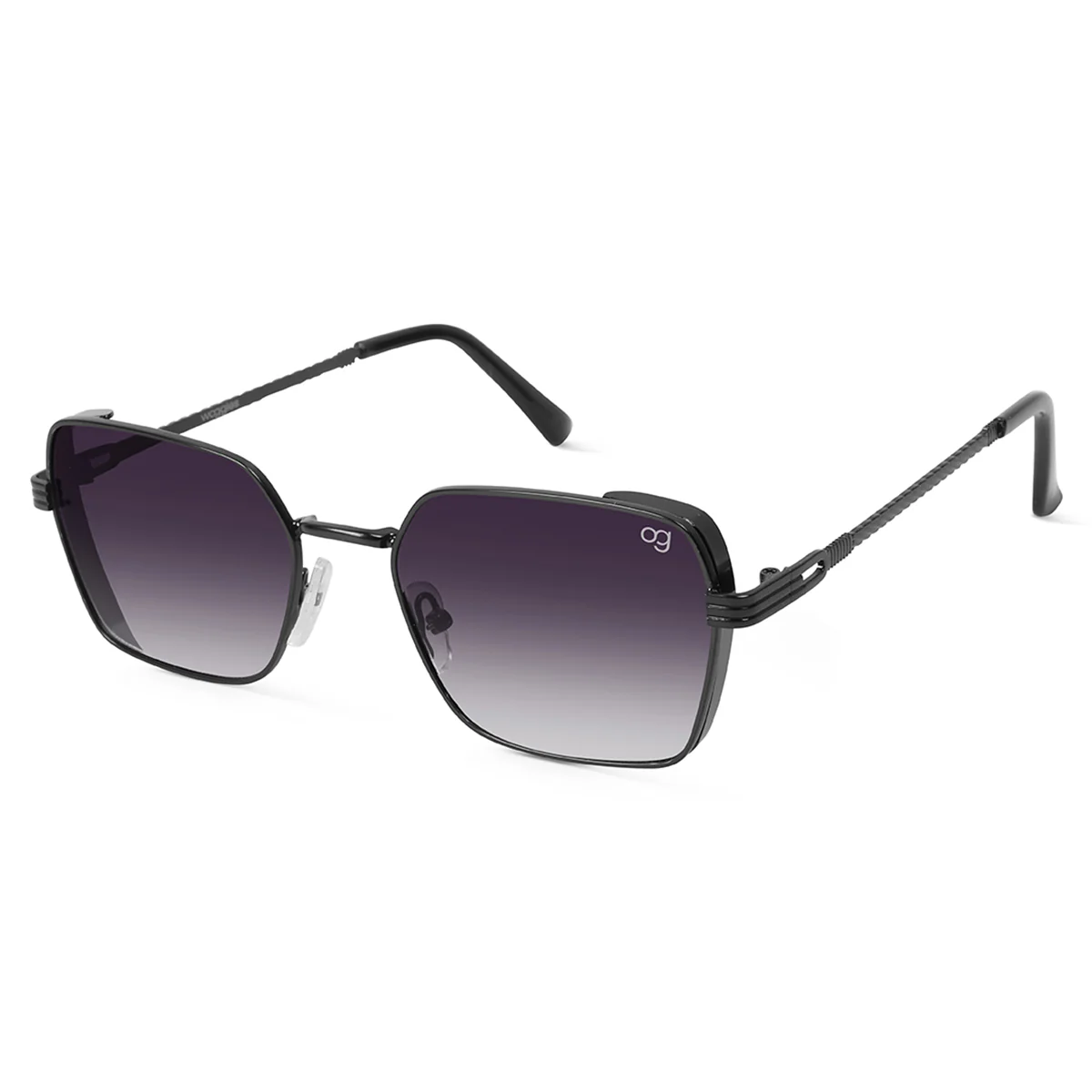 Glockshade Black Rectangle Sunglasses - Image 6