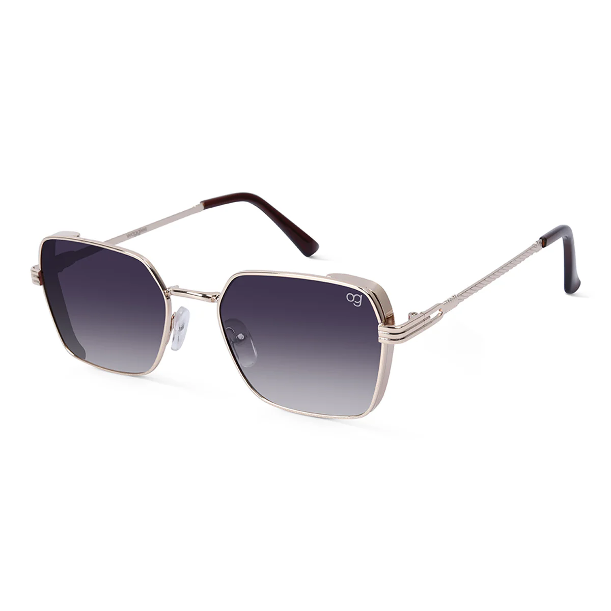 Glockshade Black Rectangle Sunglasses - Image 7