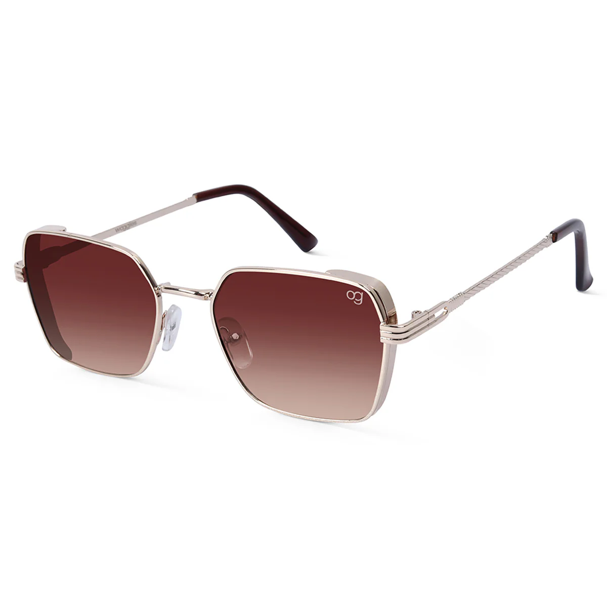 Glockshade Black Rectangle Sunglasses - Image 8