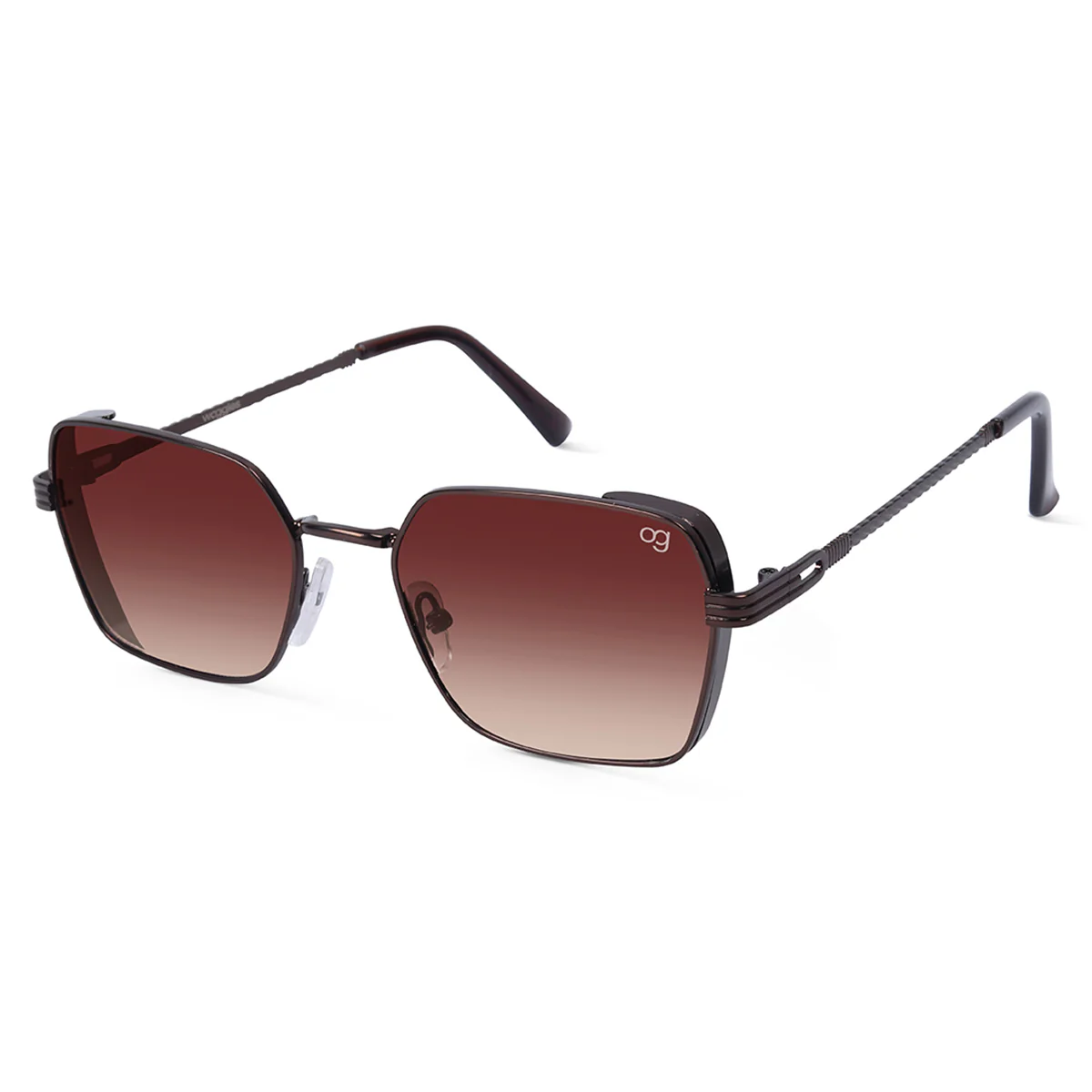 Glockshade Black Rectangle Sunglasses - Image 9