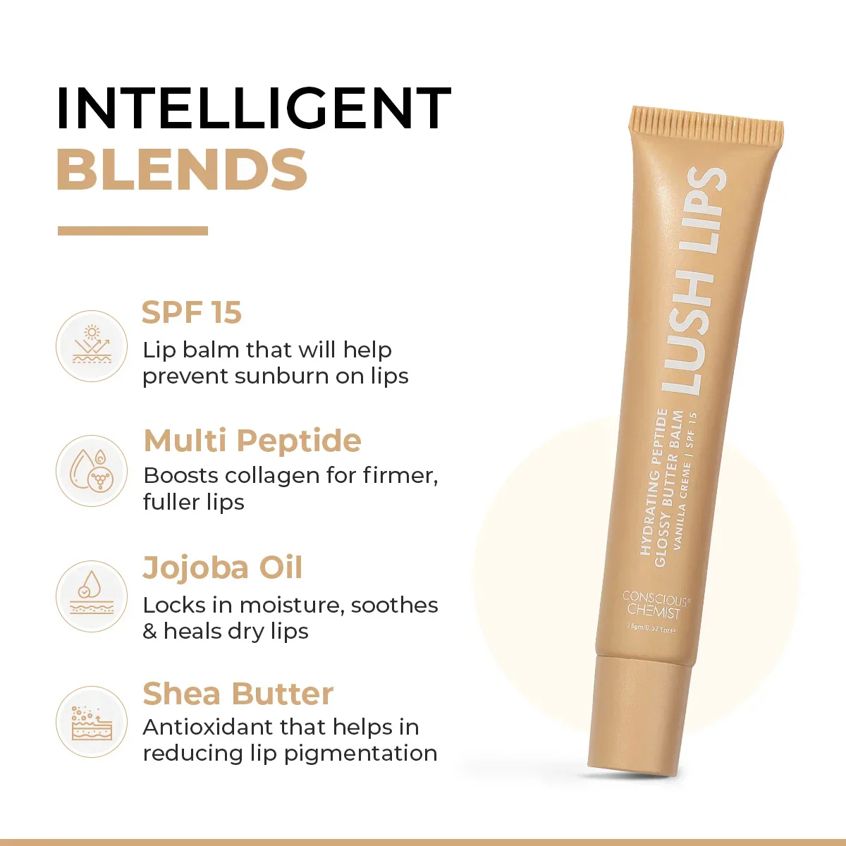 Glossy Peptide Lip Balm | 12 Hrs Hydration | 15 gms | Sale - Image 2