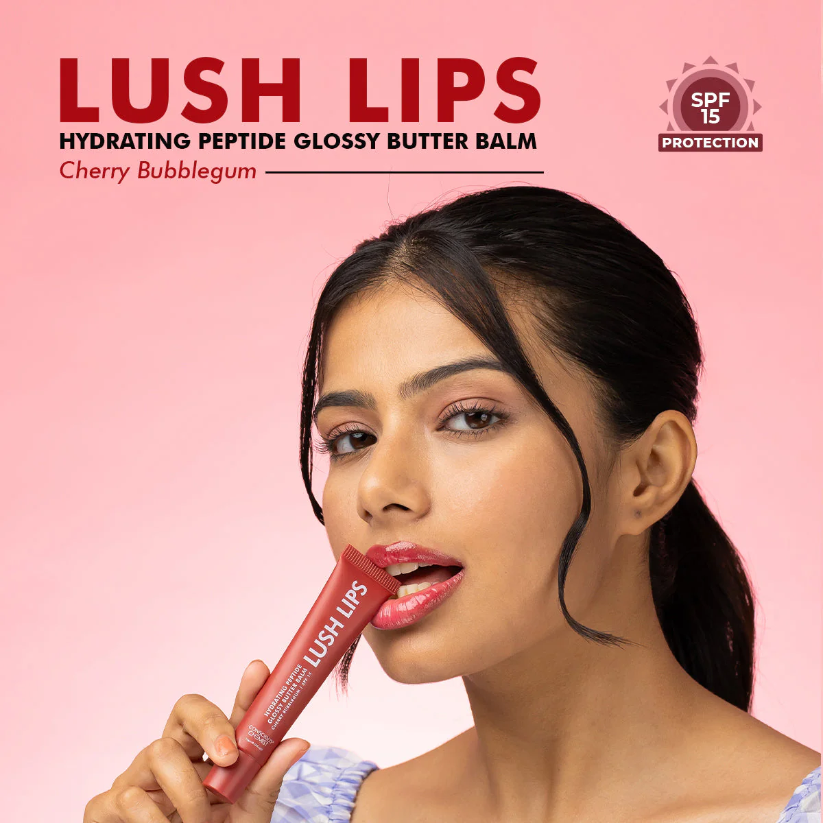 Glossy Peptide Lip Balm | 12 Hrs Hydration | Lush Lips - 15 gms | Sale - Image 8