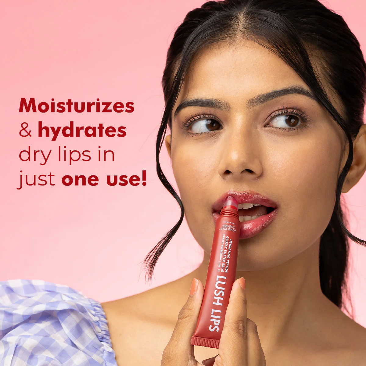 Glossy Peptide Lip Balm | 12 Hrs Hydration | Lush Lips - 15 gms | Special Deal - Image 8