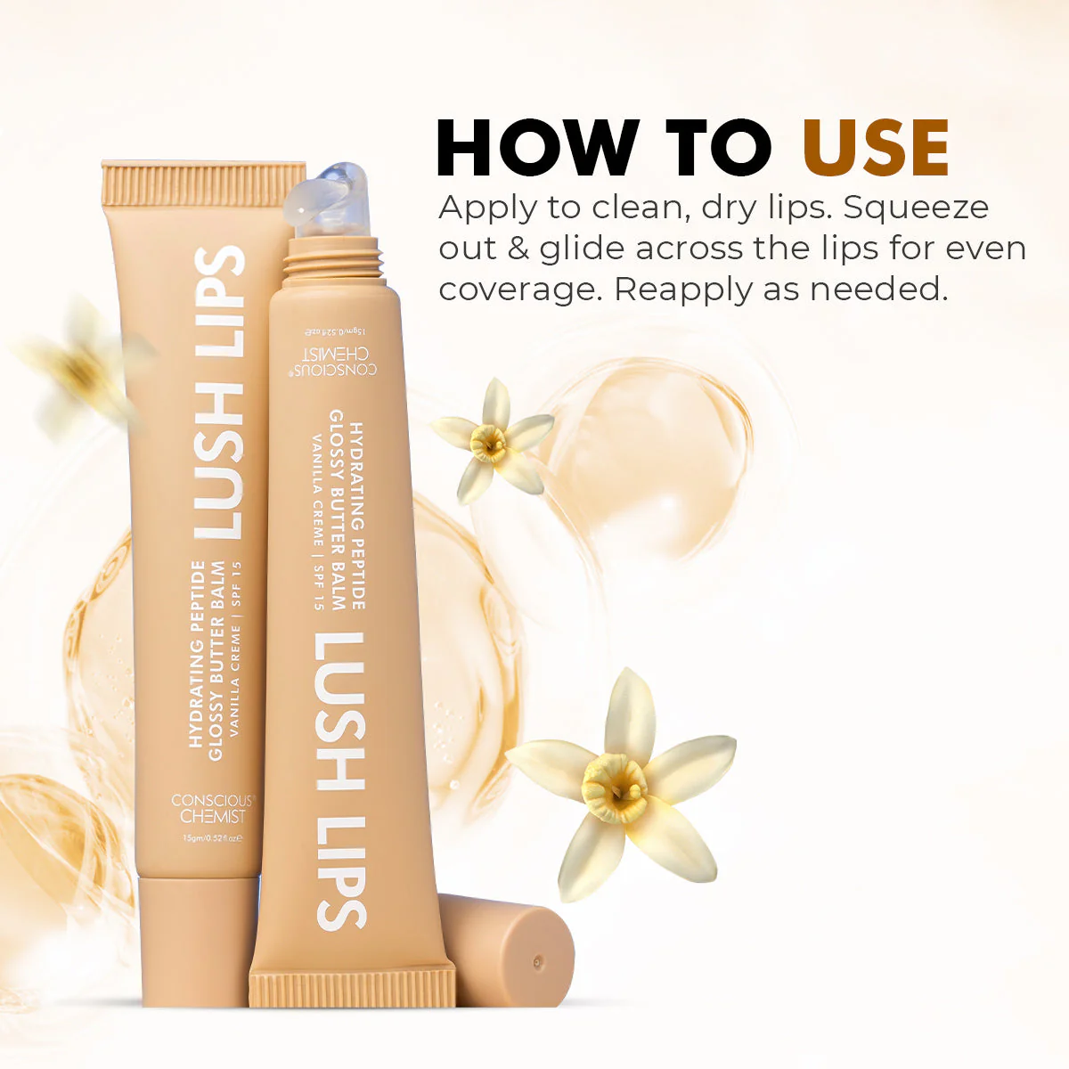 Glossy Peptide Lip Balm | 12 Hrs Hydration | Lush Lips - 15 gms | Special Deal - Image 6