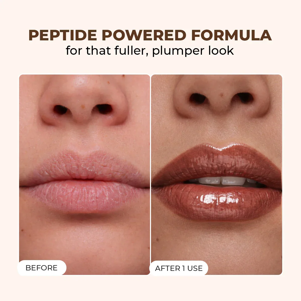 Glossy Peptide Lip Balm | Mocha Muse | Hydrates & Plumps | 15 gms | Flash Sale - Image 4