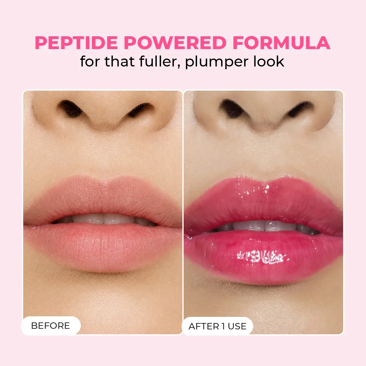 Glossy Peptide Lip Balm | Pinky Promise | Hydrates & Plumps | Lush Lips - 15 Gms - Image 5