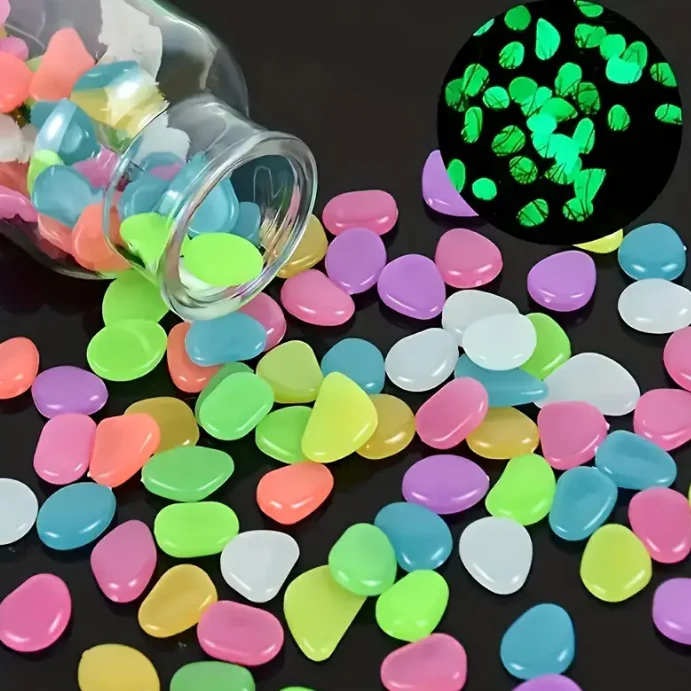 Glow In Dark Garden Rocks (Pack Of 100 pcs)