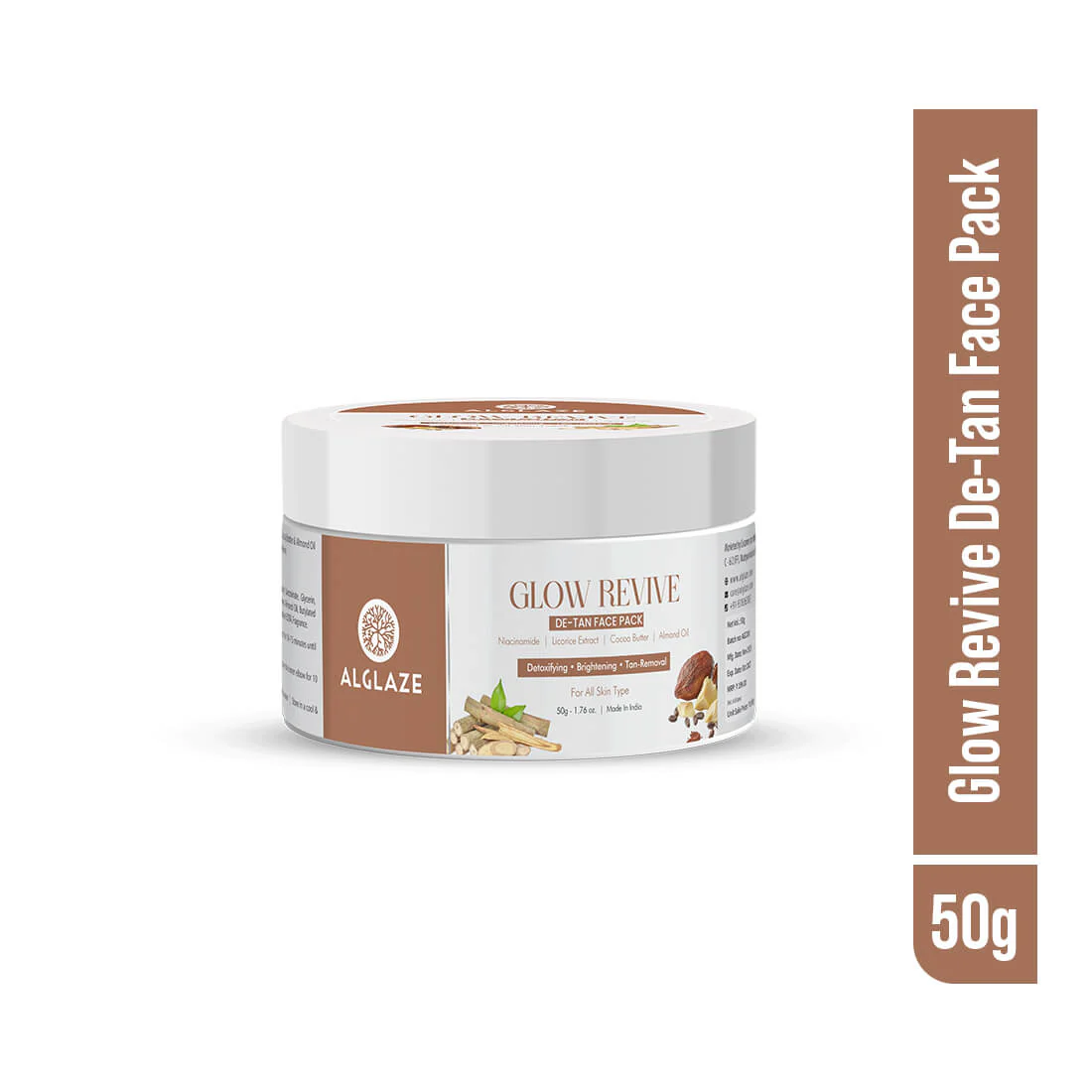 Glow Revive De-Tan Face Pack | Niacinamide, Licorice, Cocoa Butter & Almond Oil  @ 1 (Exclusive)
