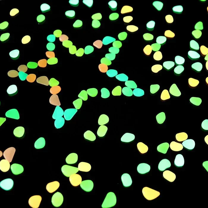 GlowRock: Glow-in-the-Dark Pebble Set for Balcony, Garden, Aquarium & Magical Ambience (Pack of 100) - Image 8