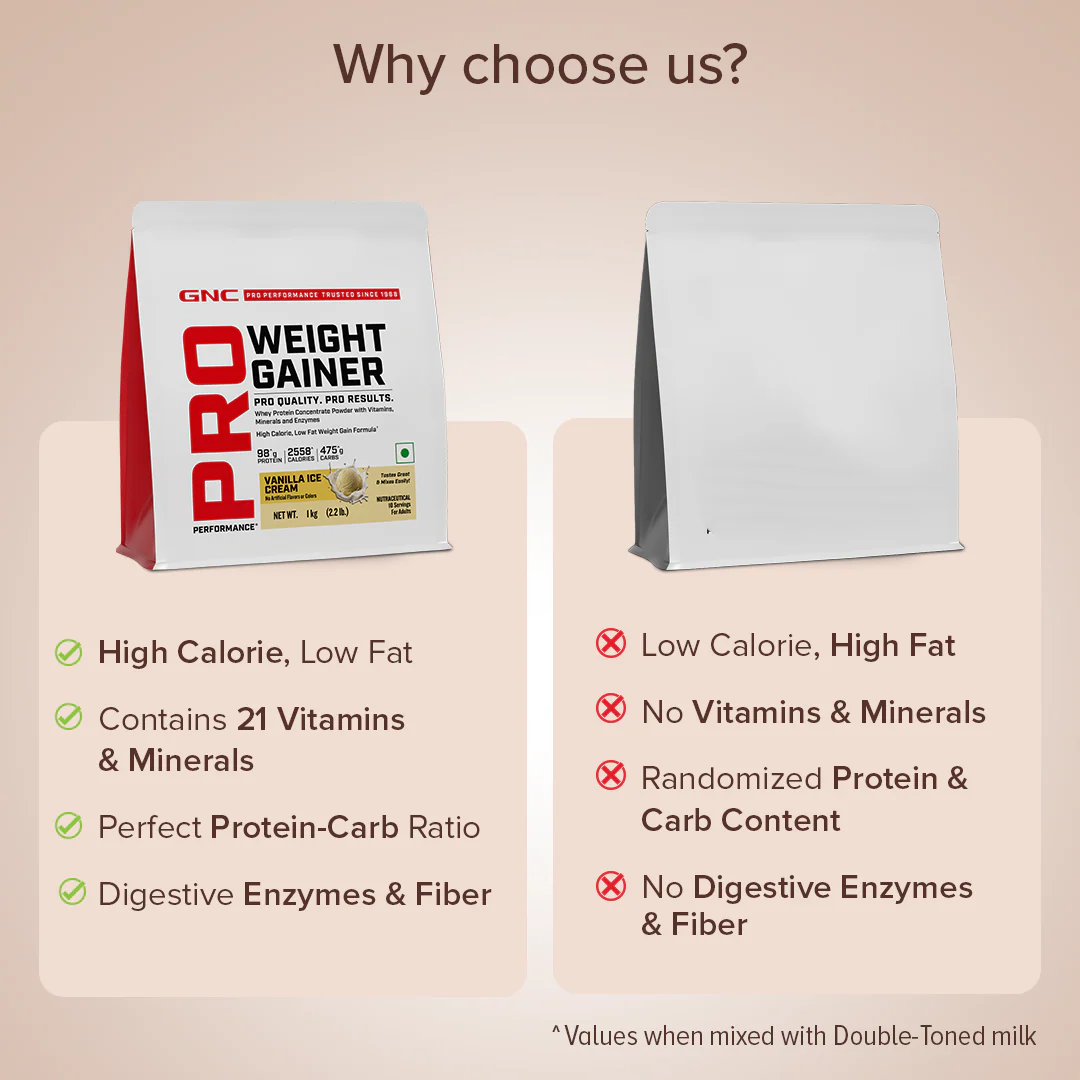 GNC PP WEIGHT GAINER VANILLA 1KG - Image 8