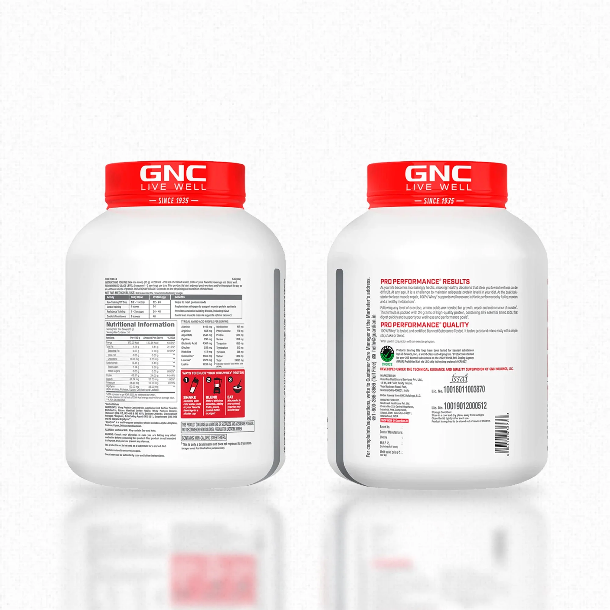 GNC Pro Performance 100% Whey Cafe Mocha+ Creatine Monohydrate Combo - Builds Lean Muscles | Promotes Faster Recovery | Boosts Athletic Performance | Hydrates Muscle Cells | 4lbs / 250gm Combo - Image 6