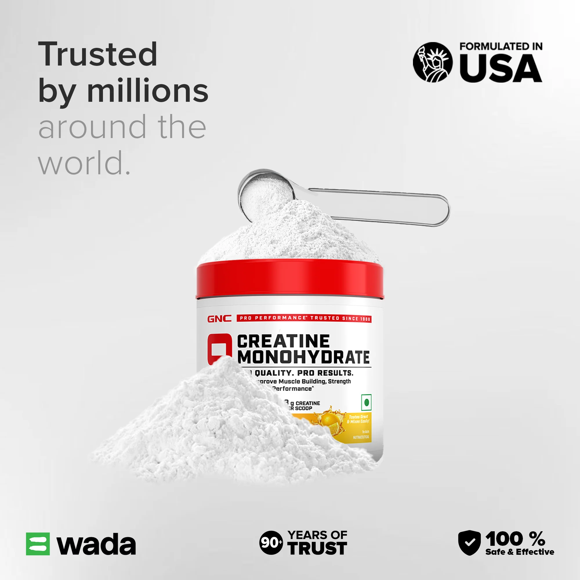 GNC Pro Performance Creatine Monohydrate | 400 gm | Boosts Athletic Performance | Micronized & Instantized | Fuels Muscles | Provides Energy Support for Heavy Workout | Cranberry - Image 4