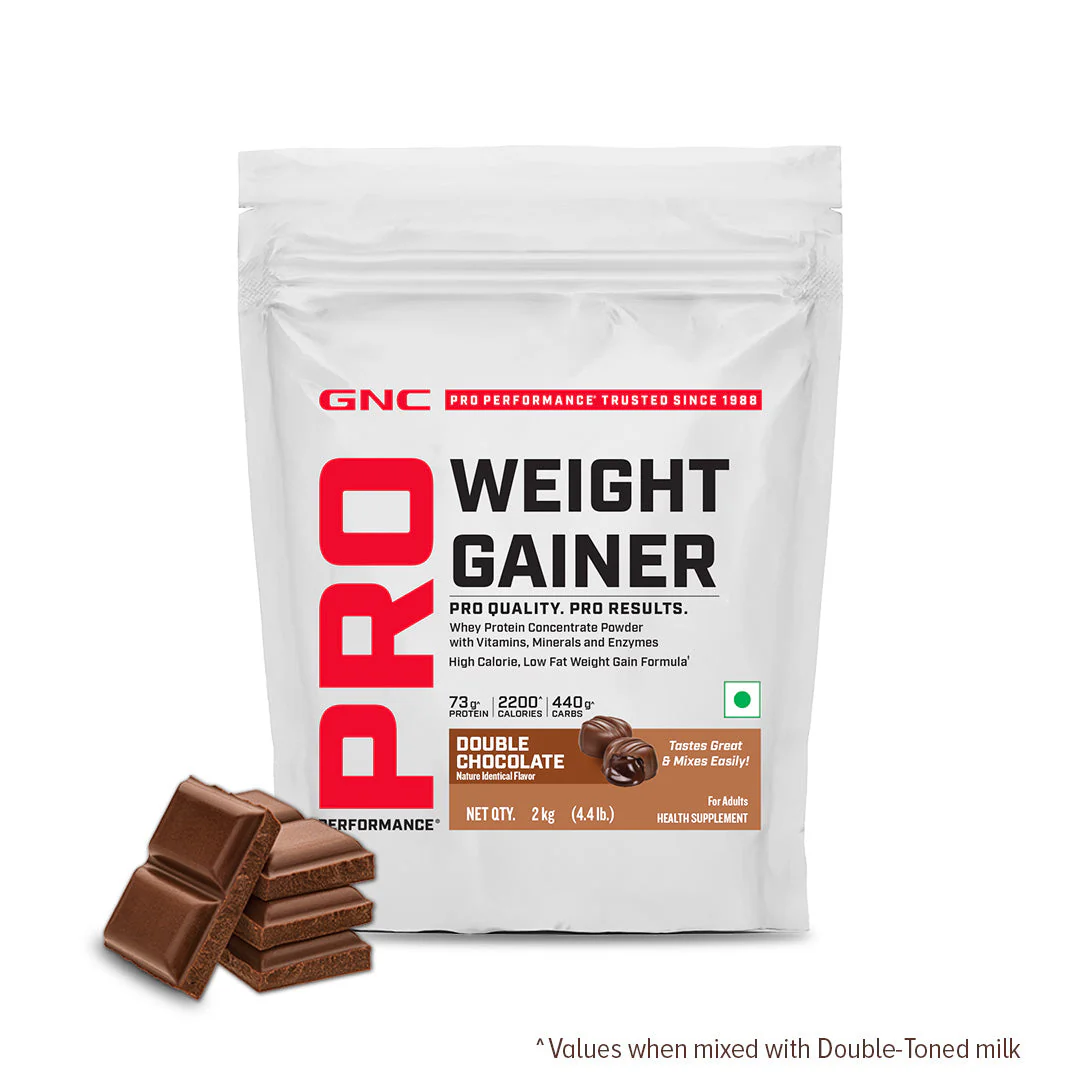 GNC Pro Performance Weight Gainer  | 2 Kg I Double Chocolate - Image 12