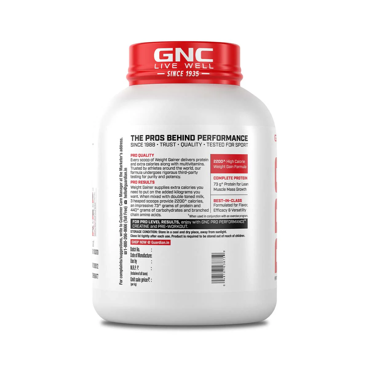 GNC Pro Performance Weight Gainer & Steel shaker Combo | 3 Kg | Double Chocolate - Image 10