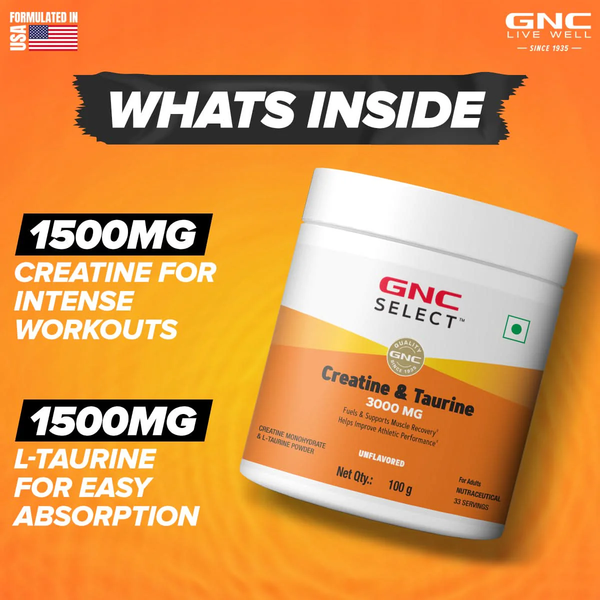 GNC Select Creatine & Taurine - Image 4