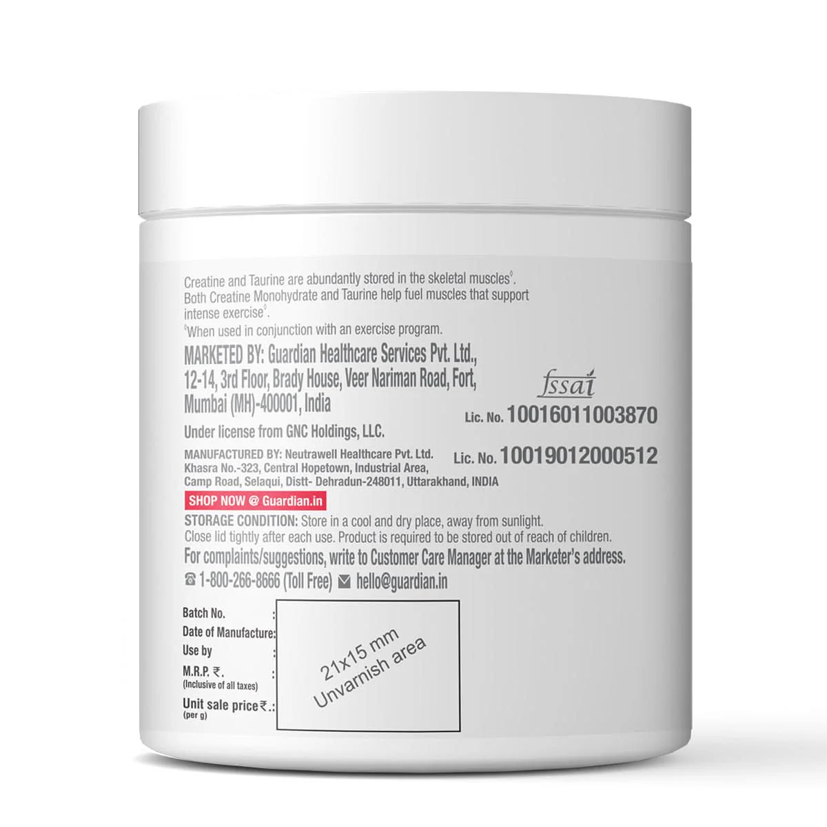 GNC Select Creatine & Taurine - Image 7