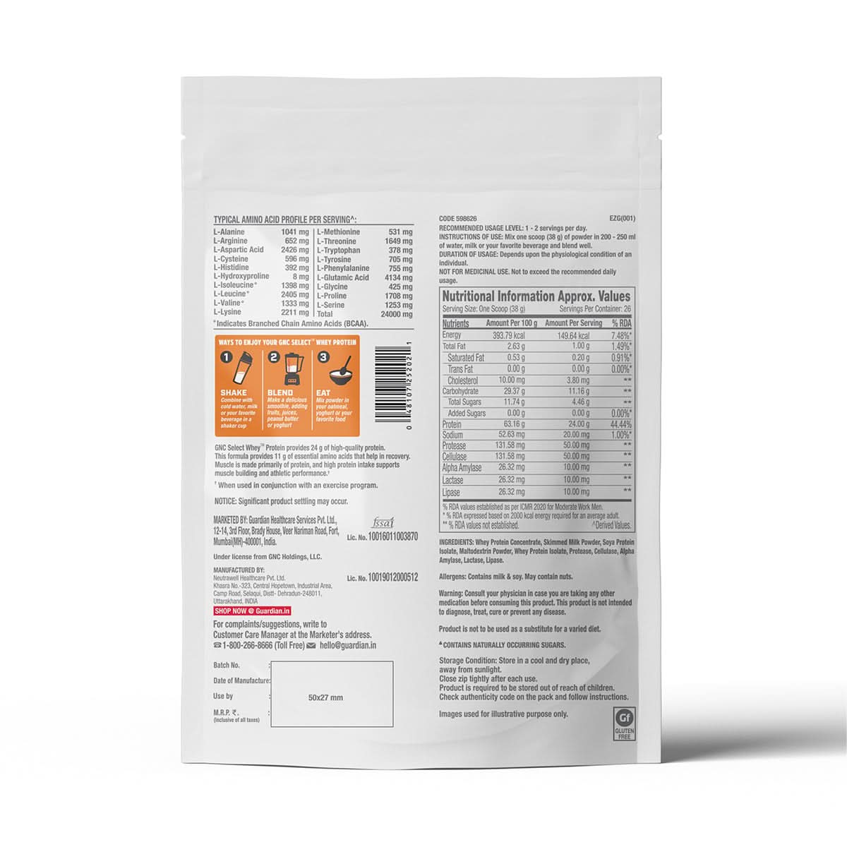 GNC Select Whey Protein - Image 46