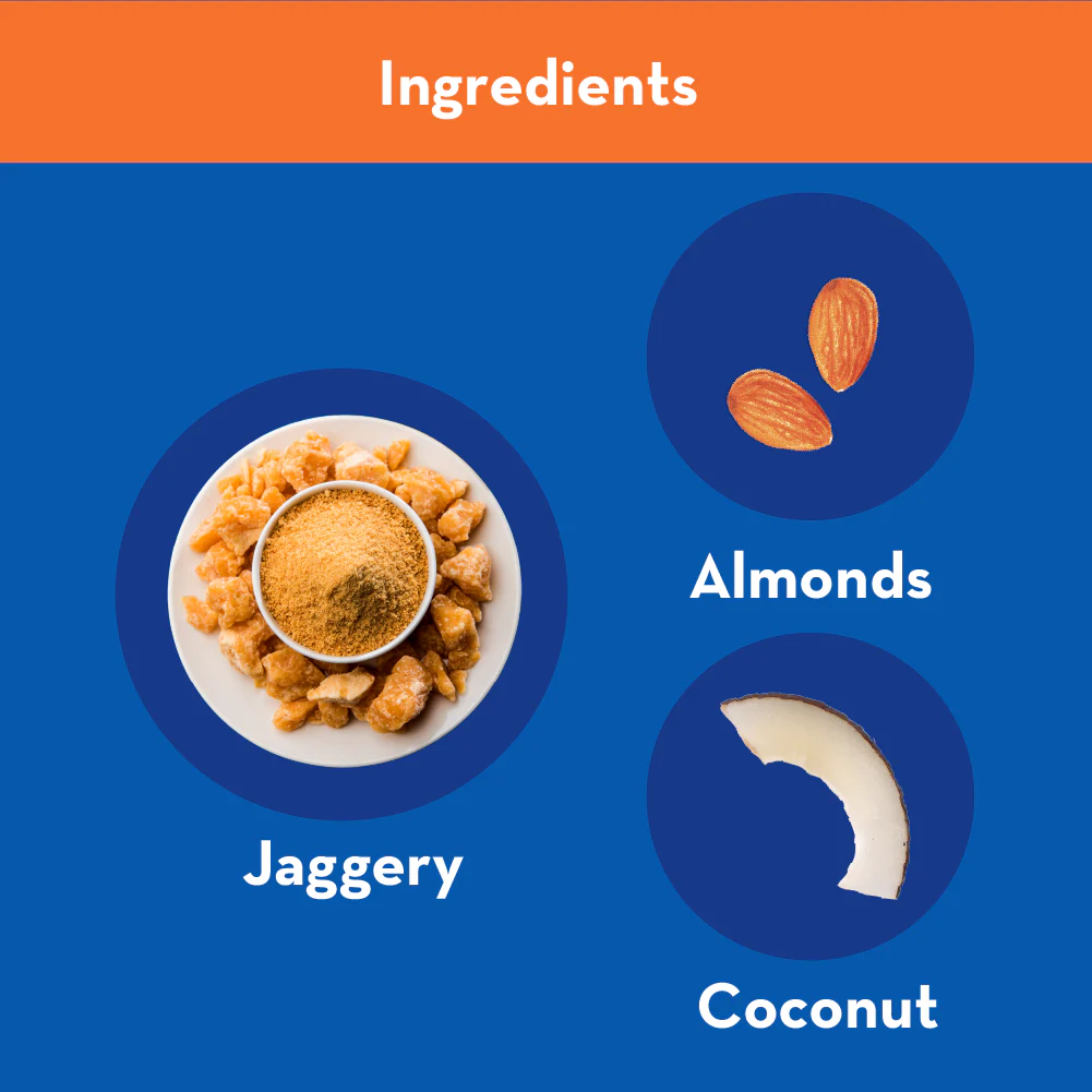 GO DESi - Badam Coconut Barfi | Dry Fruits Sweet | Almond Nuts Bar | Indian Mithai | Sweets Gift Pack | No Added Sugar | Pack of 8 | 12 grams each - Image 7