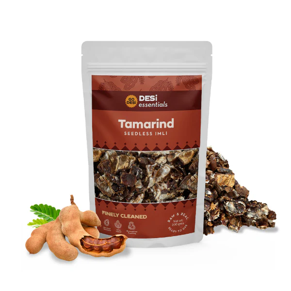 GO DESi Seedless Tamarind Slab, Imli, 100% Clean and Fresh, 200g - Image 3