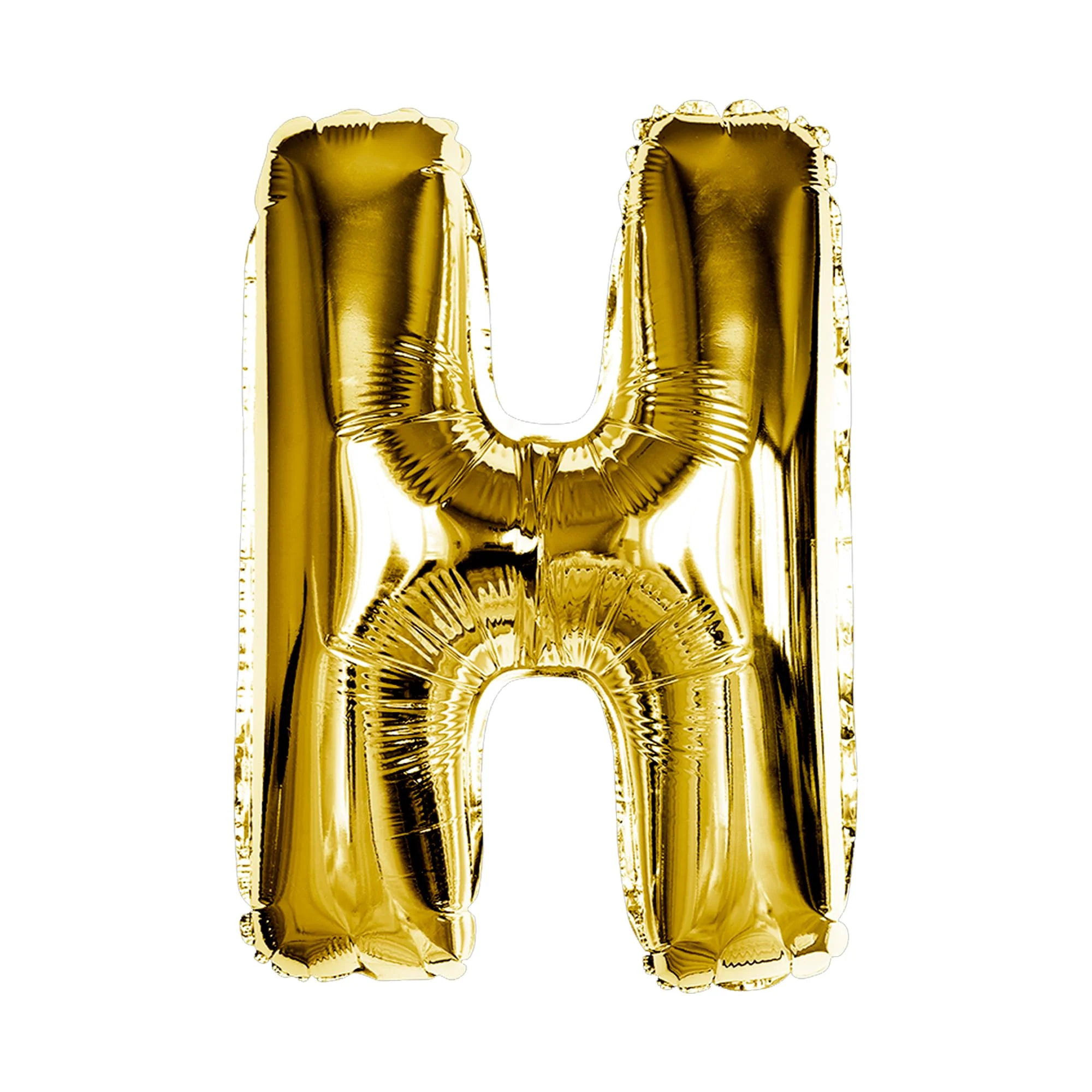 Gold H Letter Foil Balloon - Image 6