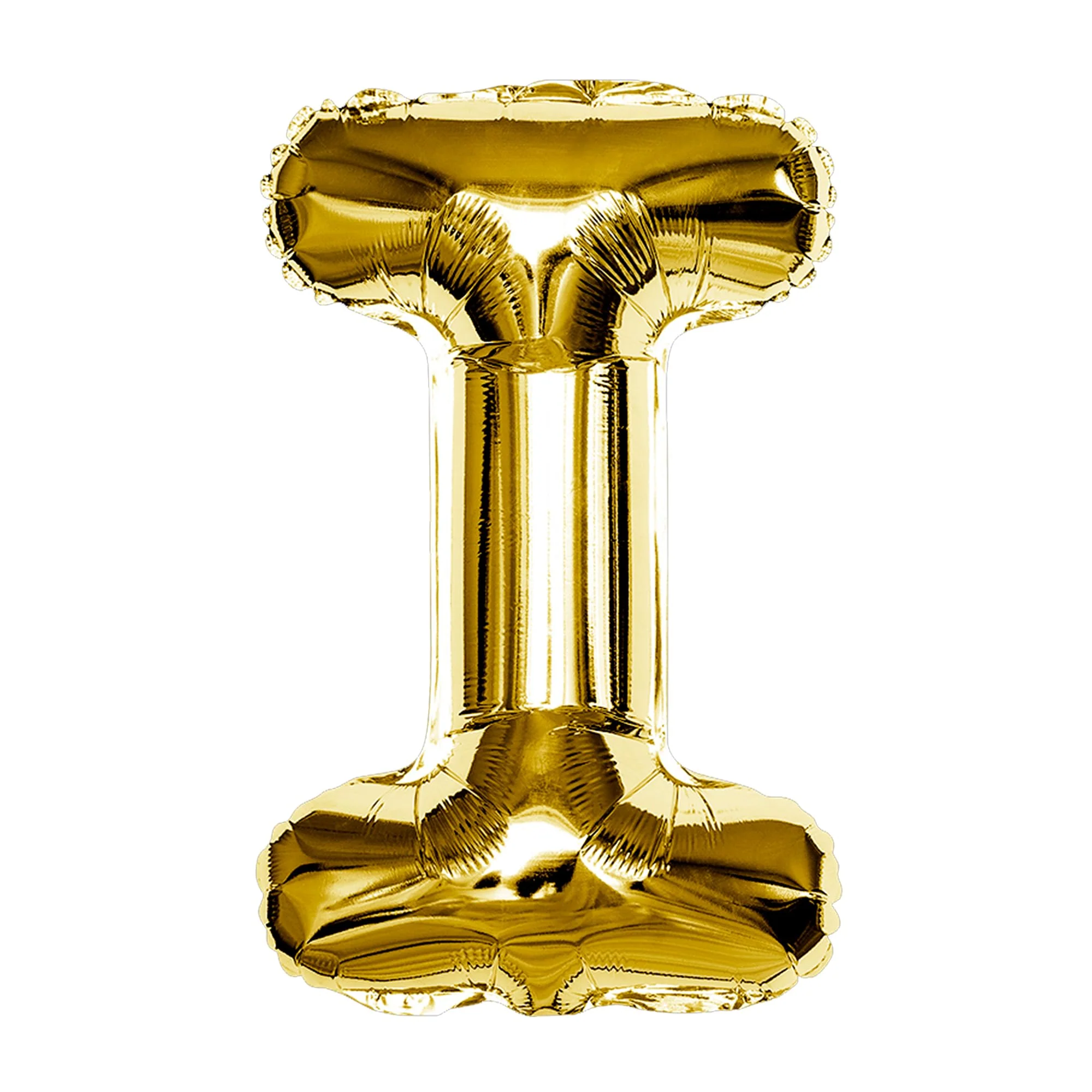 Gold I Letter Foil Balloon - Image 6