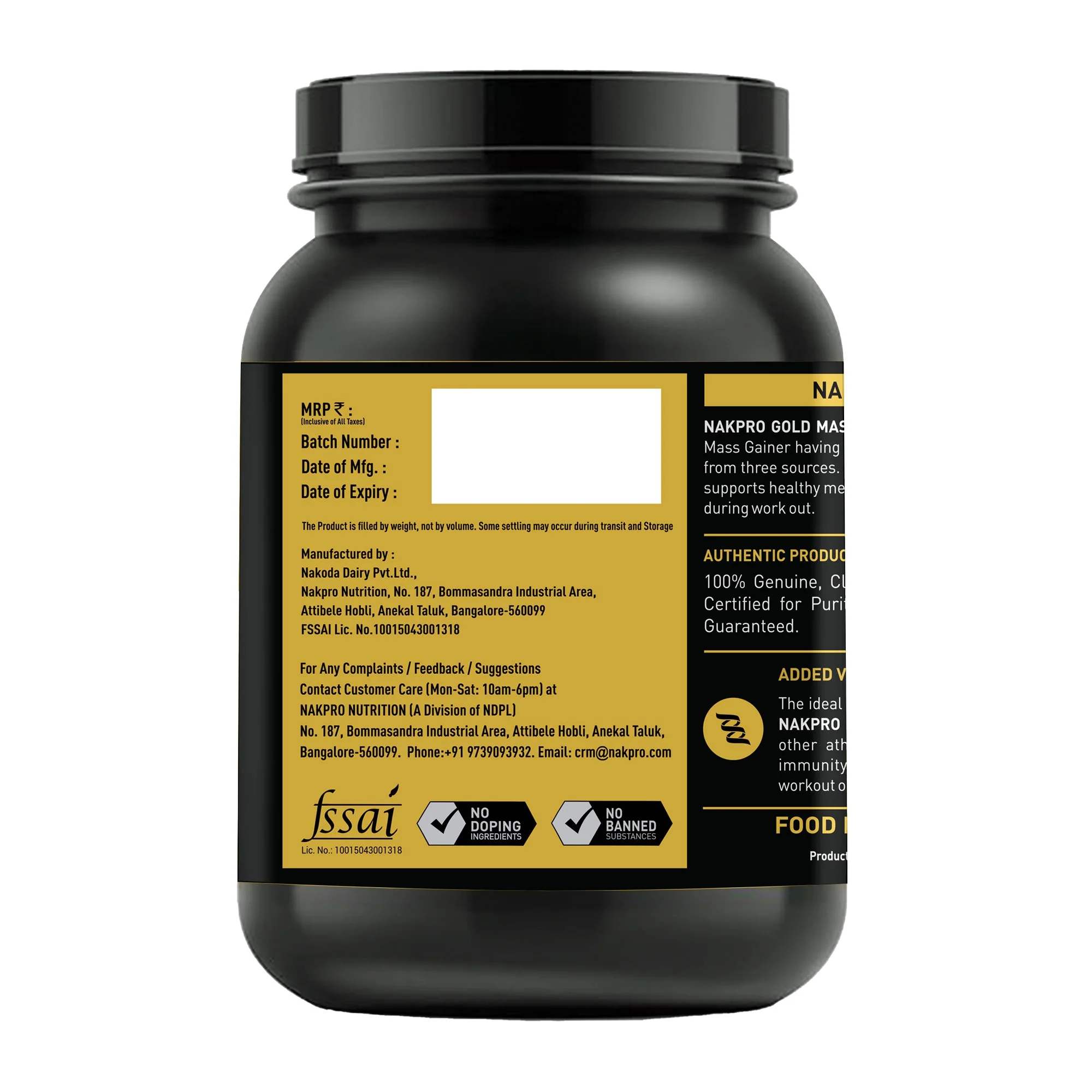 Gold Mass Gainer | High Protein Mass Gainer - Image 47