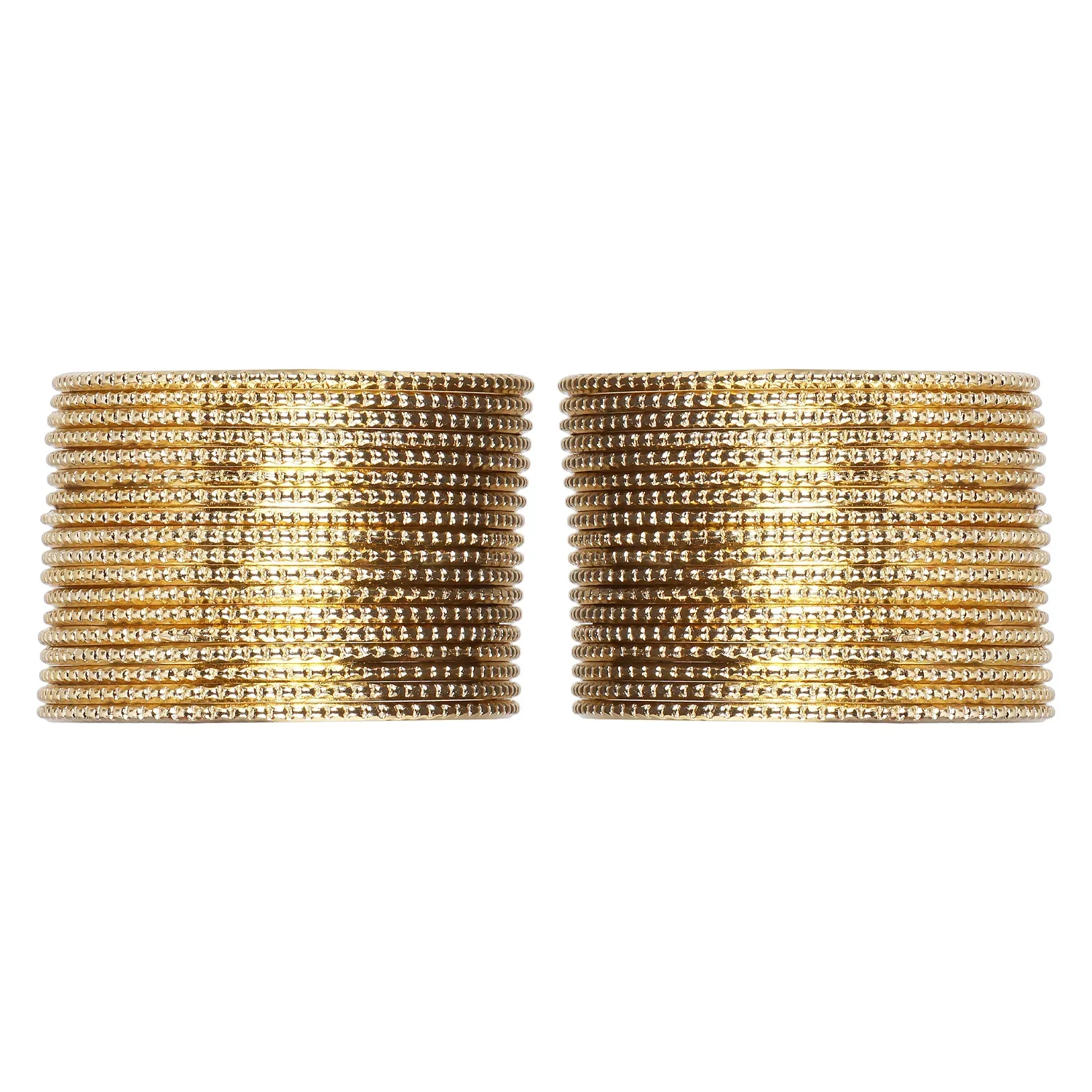 Gold Metal Bangles Set (36 Pcs) – Timeless Ethnic Jewelry - Image 3
