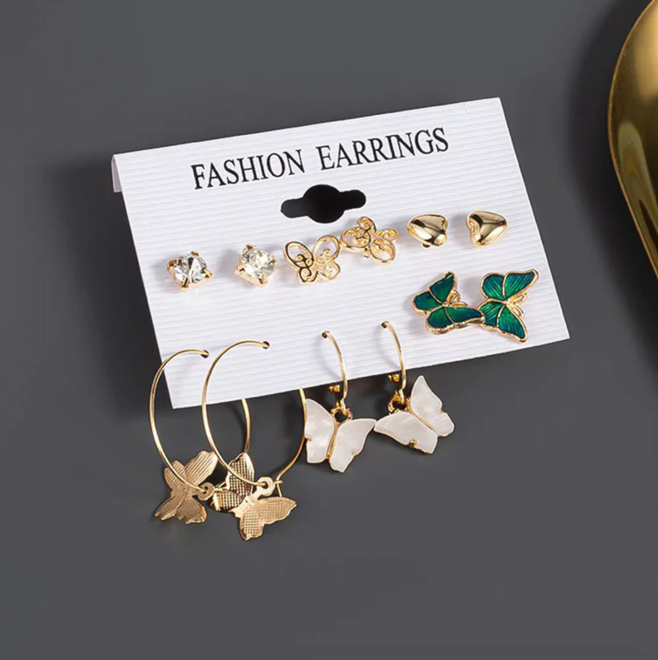 Gold Plated Earrings Combo Pack of 6 For Women - Image 2